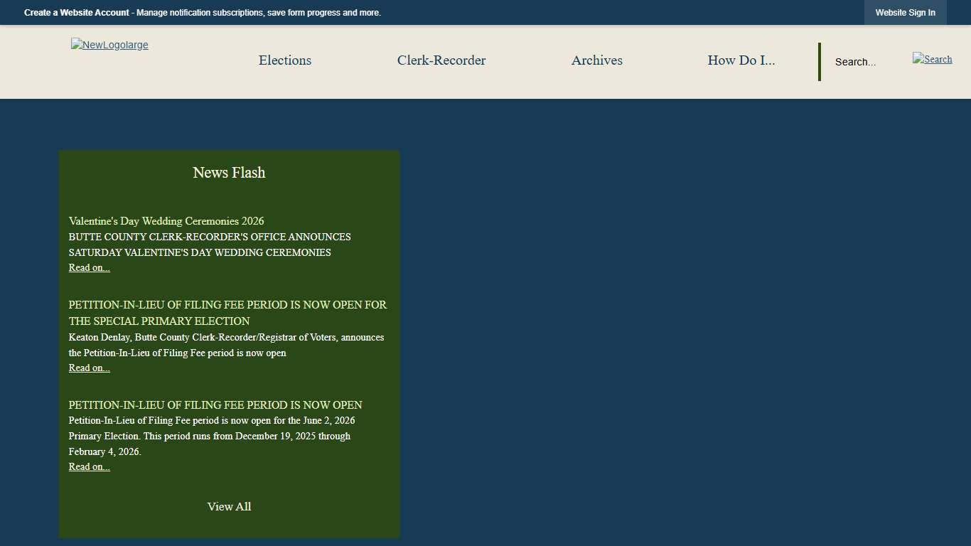 Butte County Clerk Recorder, CA Official Website