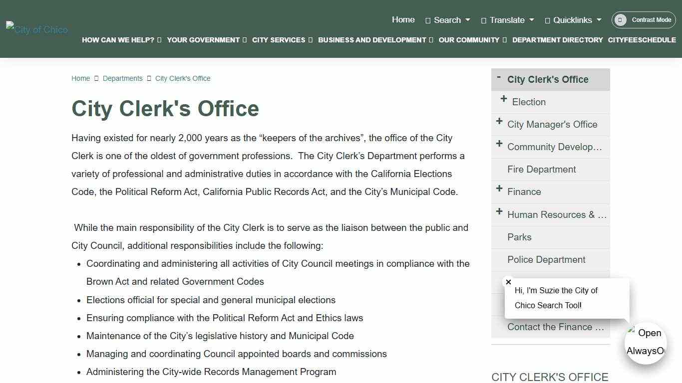 City of Chico - City Clerk's Office